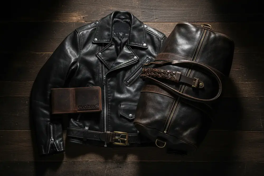 Leather apparel by EVOLTEX